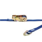 Kinedyne 1-in by 16-ft Heavy-Duty Wire Hook and D-Ring Ratchet Utility Strap 711681-45PK (2)