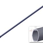 Roll Rite 120-in Pivot Tube w:Set Screws for 6-Spring Roller Bearing Pivot RR46220