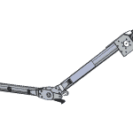 Roll Rite 1016491 Complete Arm Assembly for Flat Top Trailers RR1016491