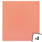OWPI 18" x 18" Grommet Warning Flag - 2 per package - Orange