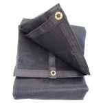 Inland Plastics Shade Black Mesh Tarp