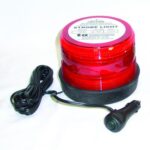 Techspan Junior Strobe Light 12VDC, Red Lens, Magnet Mount