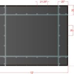 10' x 12' AA Lumber Tarp diagram with dimensions