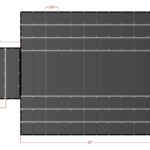 18' x 27' Steel Tarps with flap diagram with dimensions