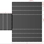 24' X 18' with flap Lumber Tarp diagram with dimensions