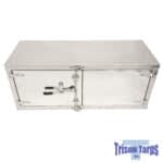 24 High x 24 Deep x 60 Wide Storage Box - Polished Double Door with Cam Lock