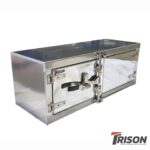 18" High x 18" Deep x 48" Wide Storage Box with Polished Double Door & Camlock Handle