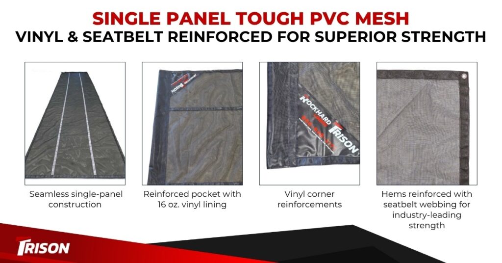 Heavy Duty Mesh Dump Truck Tarps