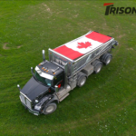 Canadian Flag Mesh Dump Truck Tarp