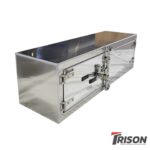 18" High x 18" Deep x 60" Wide Storage Box with Polished Double Door & Cam Lock Handle